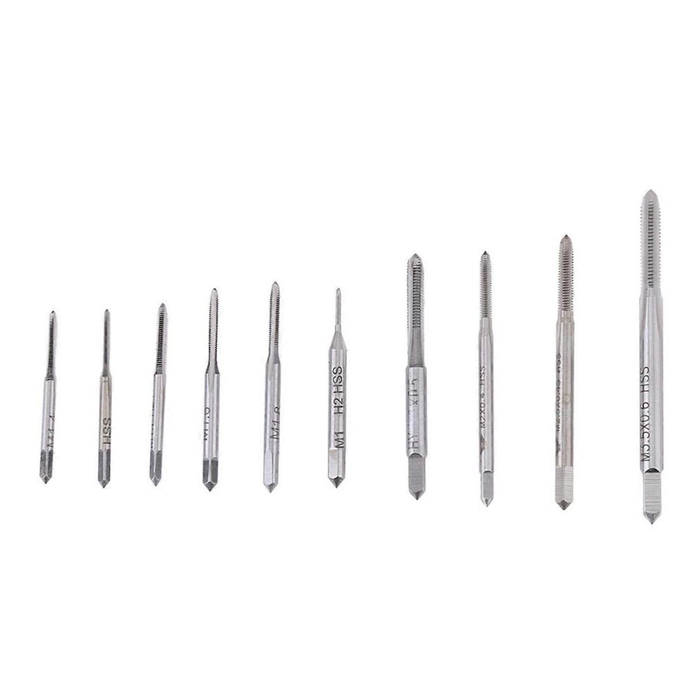 (As Show, One Size) 10Pcs Mini M1 To M3.5 Machine Hand Tap Thread Wire Tapping Threading Taps 6909775544068