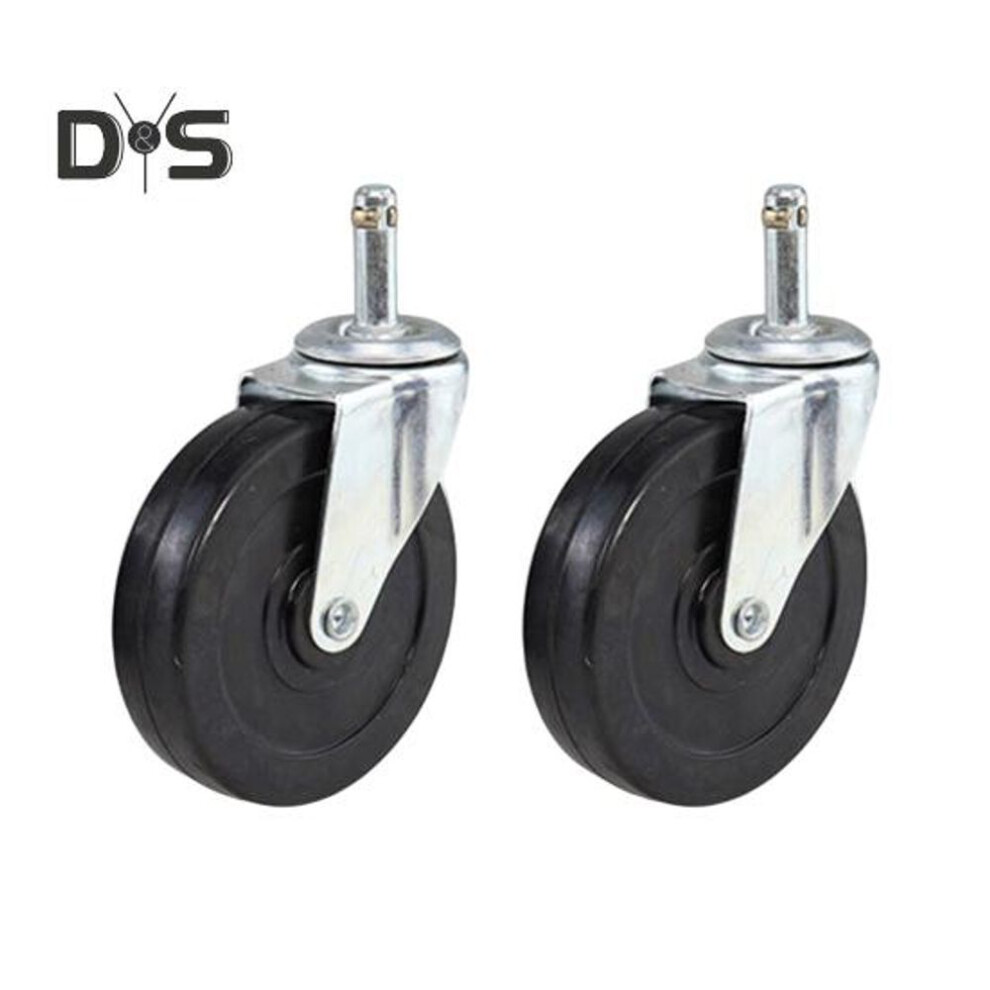 (as the picture, A 2pcs) 2Pcs Heavy-Duty Caster Wheels Strong Load-bearing Easy Installation Universal 360-degree Rotation Safe Rolling Rubber Wheels