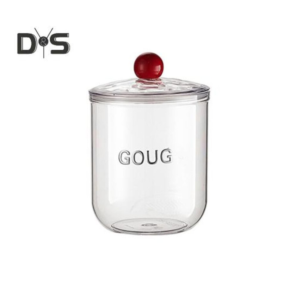 (as the picture, M) Airtight Food Storage Container With Lid Large Capacity Transparent Design Bpa Free Airtight Seal Flour Cereal Dry Food Storage Jar