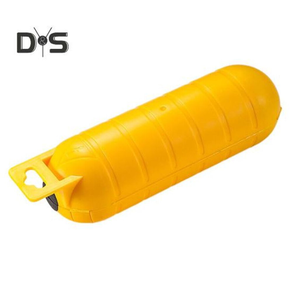 (yellow) Outdoor Waterproof Junction Box Heavy Duty Rain-proof Hanging Electrical Box Single Socket Connector Extension Cable Protector Enclosure