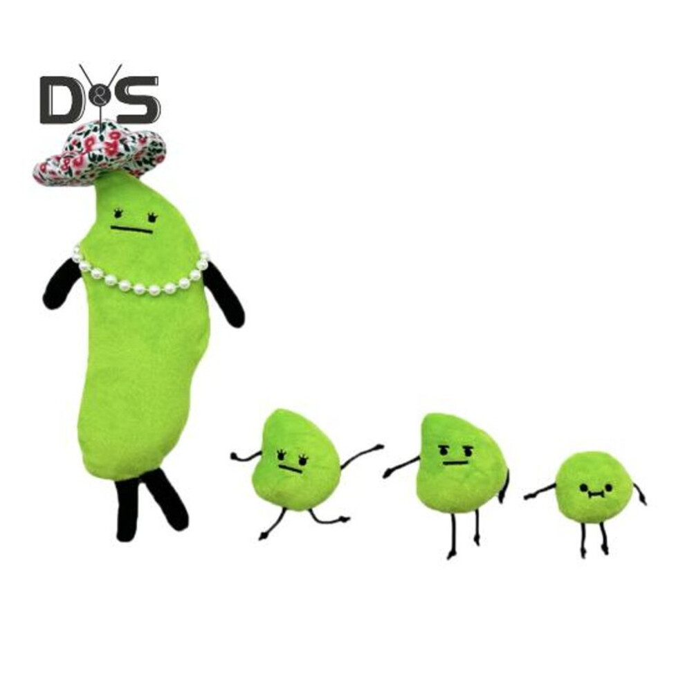 Edamame Plush Toy Secret Staycation Family Plush Soft Green Stuffed Animal Pillow For Home Bedroom Office Cuddle Companion Birthday Gift For Fans
