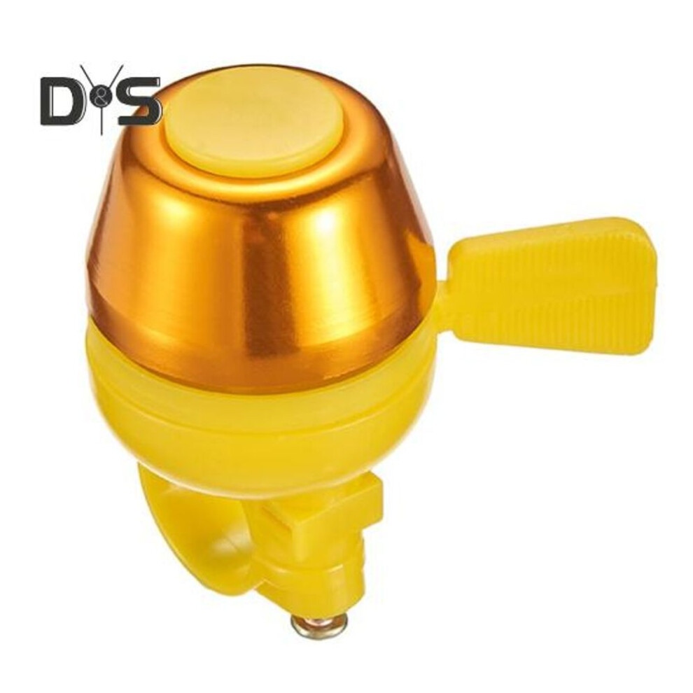 (golden) Aluminum Alloy Classic Bike Bell Handlebar Mounted Clear Crisp Loud Sound Universal Mtb Road Mountain Bicycle Horn Bike Accessories