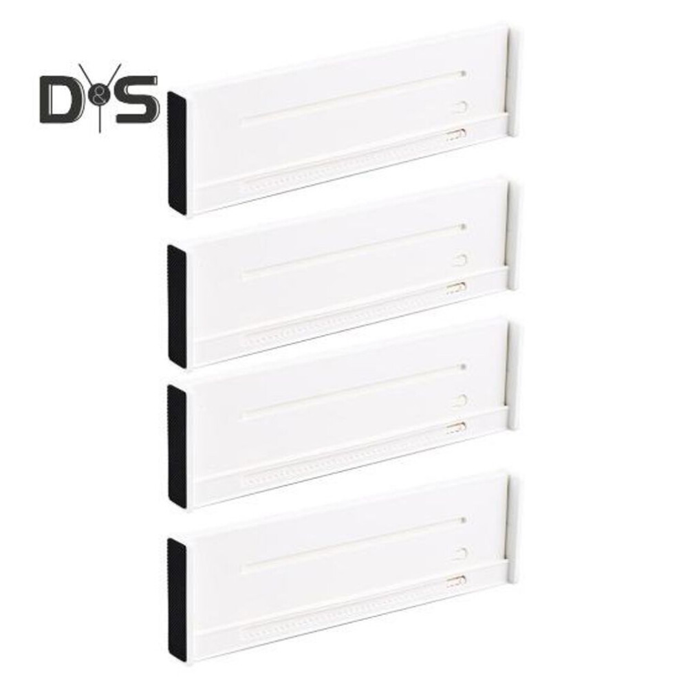 (as the picture, Short 4pcs) 2/4Pcs Drawer Storage Divider Organizers Simple Installation Reusable Adjustable Drawer Organizer Expandable Separators