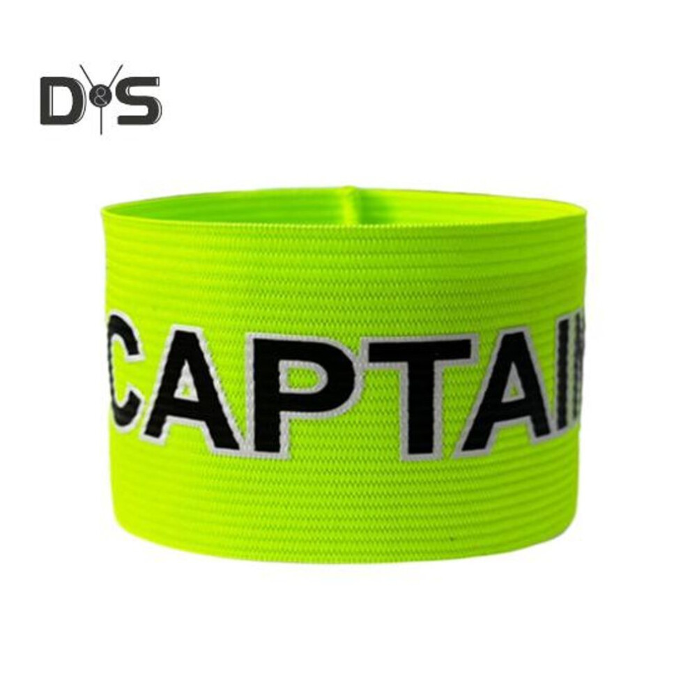 (fluorescent yellow) Captain Armbands For Soccer Nylon Elastic Captain Arm Bands Adjustable Unisex Football Basketball Player Bands For Youth Adult Team Training