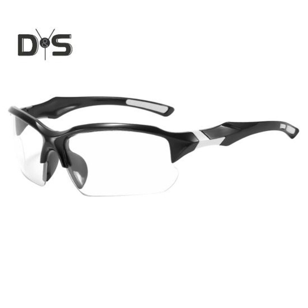 (as the picture, B) Bifocal Polarized Cycling Sunglasses UV Protection Anti-Glare Scratch Resistant Adjustable Earstems Safety Cord Outdoor Sports Goggles