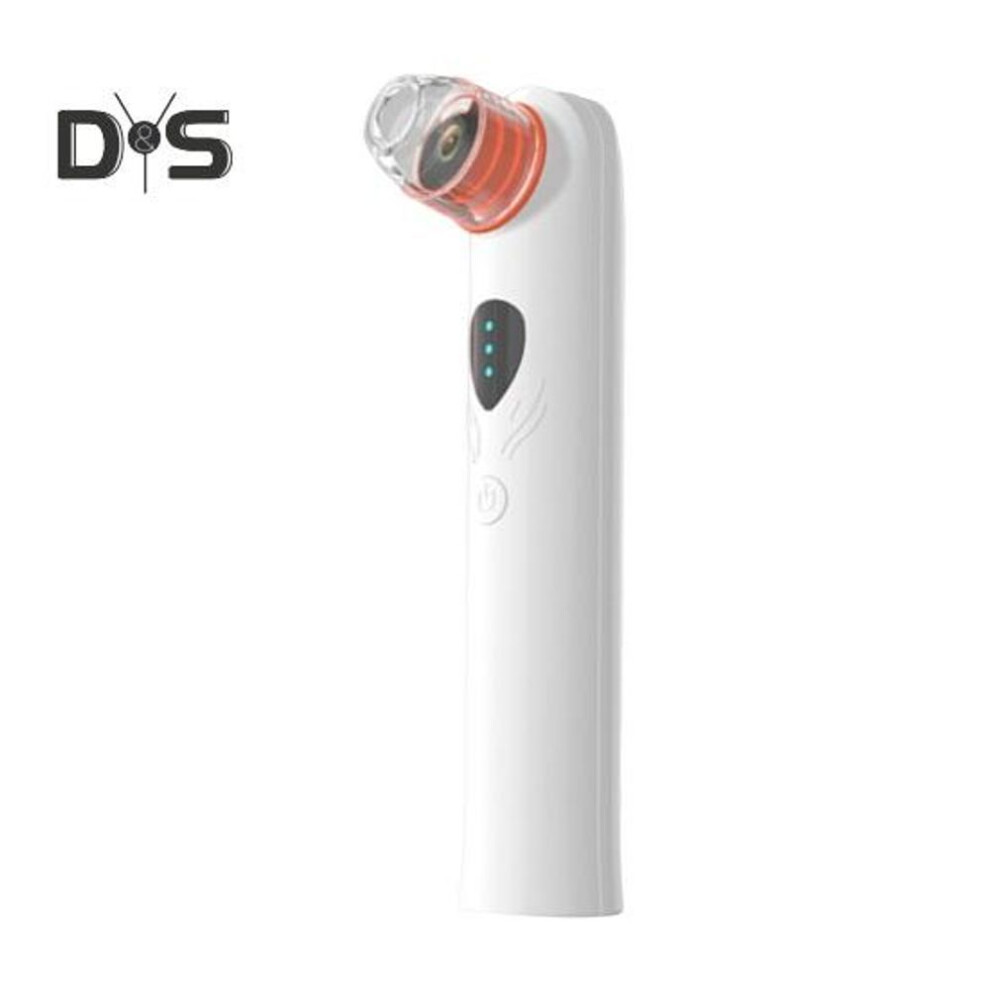 (white) Blackhead Remover Vacuum With Camera 1080p Skin Magnifier 3 Suction Levels 4 Probes Usb Rechargeable Electric Beauty Instrument For Deep Cleansing