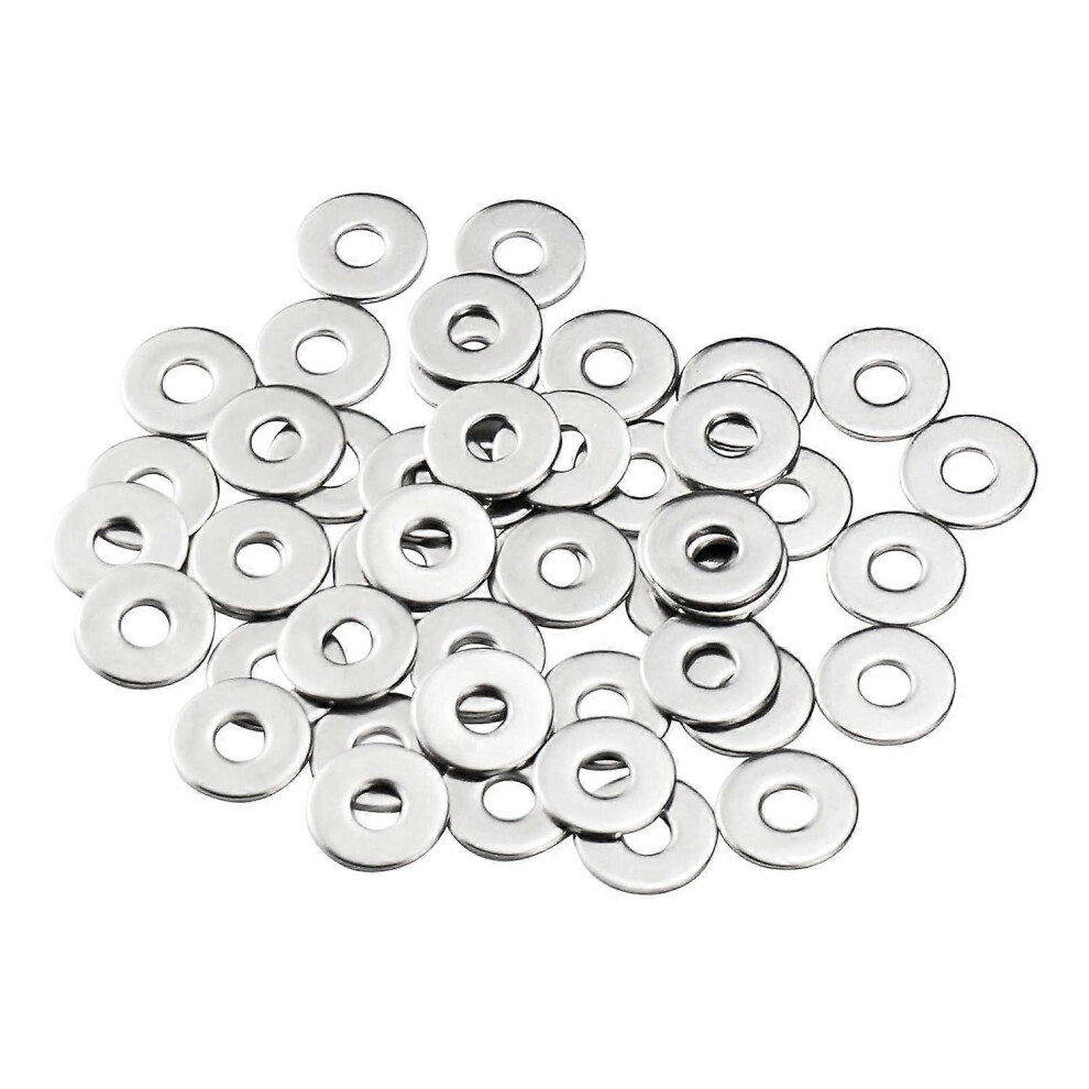(As Show, One Size) Metal Washers M6, Flat Washers 50 Pieces, Stainless Steel Washer M6 X 18Mm, Washer In 304 Stainless Steel Din9021 / Iso7093, Penny 4909775512700
