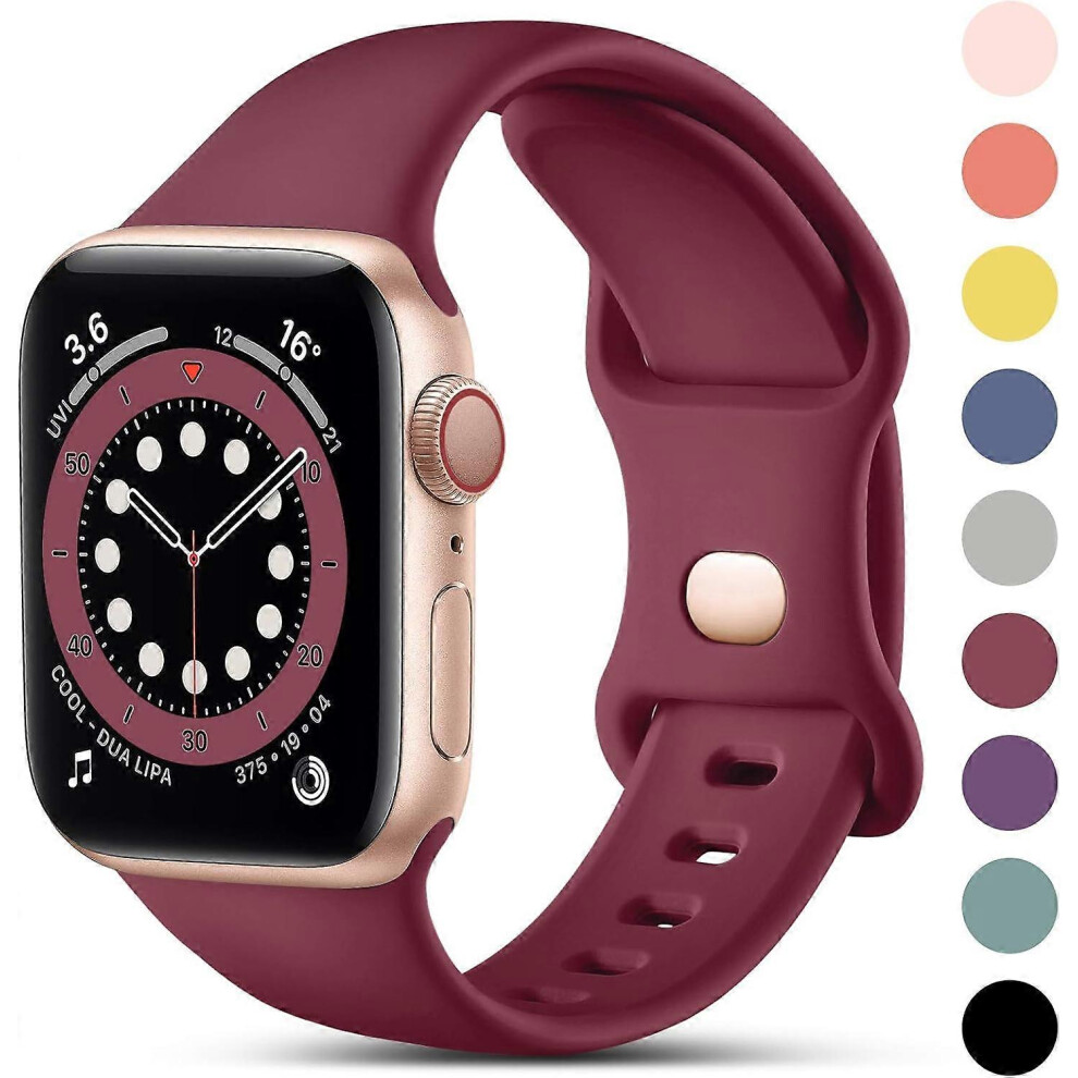 (As show, One size) 6 Pack Braided Solo Loop Compatible with Apple Watch Straps 44mm 45mm 42mm 49mm Women Men, Adjustable Nylon Stretchy Elastic Sport-image-OPC-PH68FJC-NEW