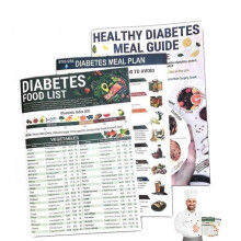 3 Count Diabetes Food List & Meal Planner, Ultimate Diabetes Nutrition System