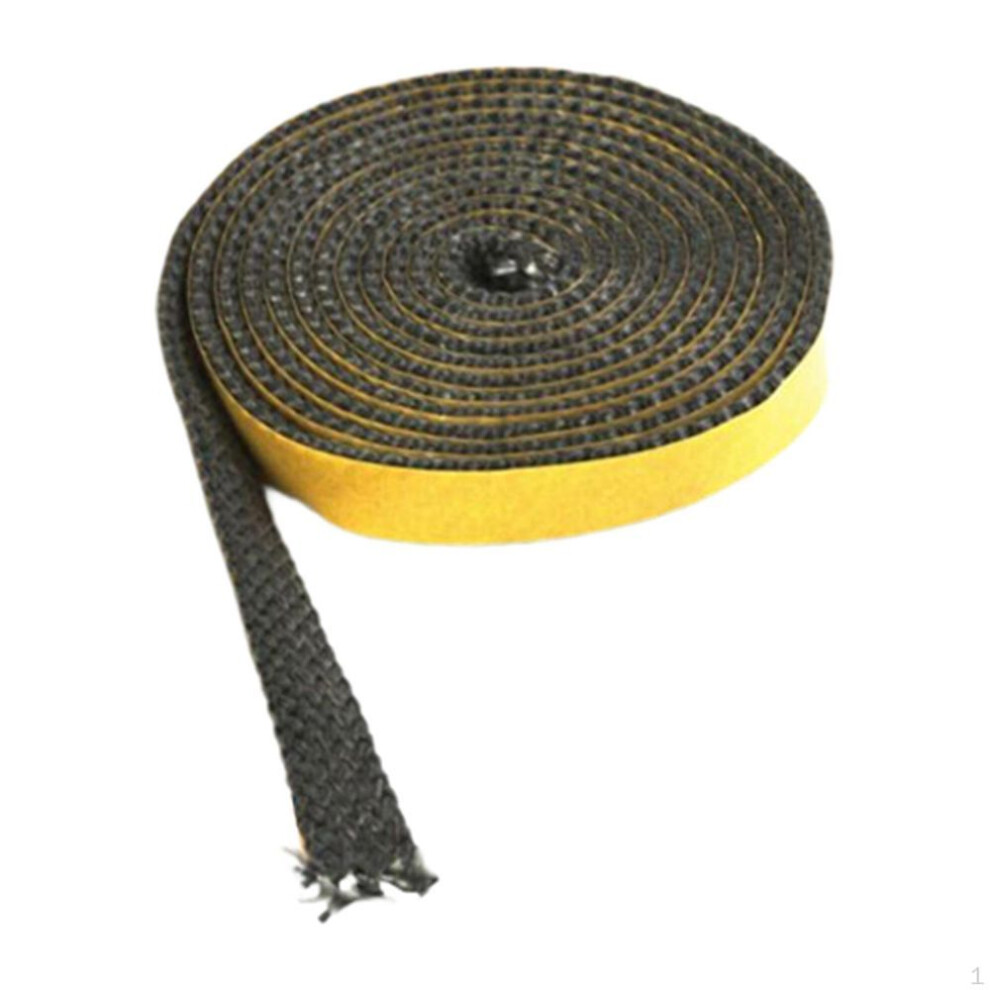 (5mmx18mmx2m) Seal Replaces Multifunction Self Durable Practical Gray Sealing Cord Flat Stove Rope For Fireplace