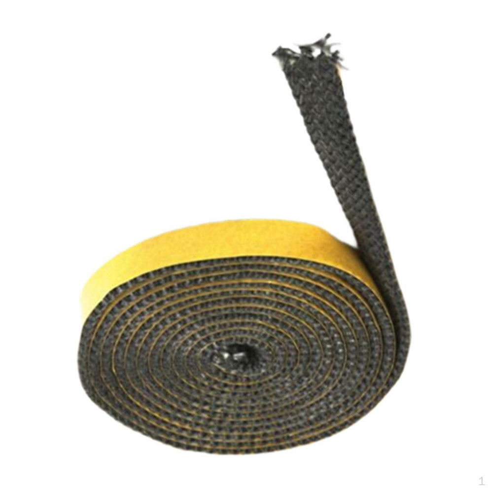 (3mmx10mmx4m) Seal Replaces Multifunction Self Durable Practical Gray Sealing Cord Flat Stove Rope For Fireplace
