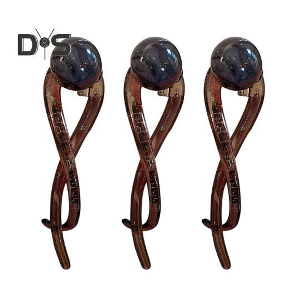 (as the picture, A) 3pcs Faux Pearl Banana Clip French Style Thin Thick Hair Twist Claw Clip Vintage Non-slip Ponytail Buckle Clip Women Girls Hair Accessories
