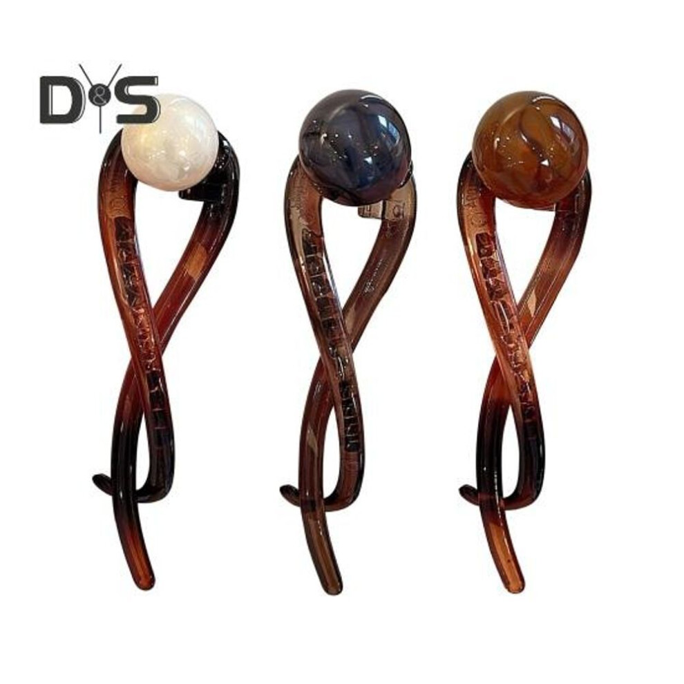 (as the picture, G) 3Pcs Faux Pearl Banana Clip French Style Thin Thick Hair Twist Claw Clip Vintage Non-slip Ponytail Buckle Clip Women Girls Hair Accessories