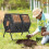 Outsunny Outsunny 130L Compost Bin Dual Chamber Rotating Composter w/ Ventilation Holes 1