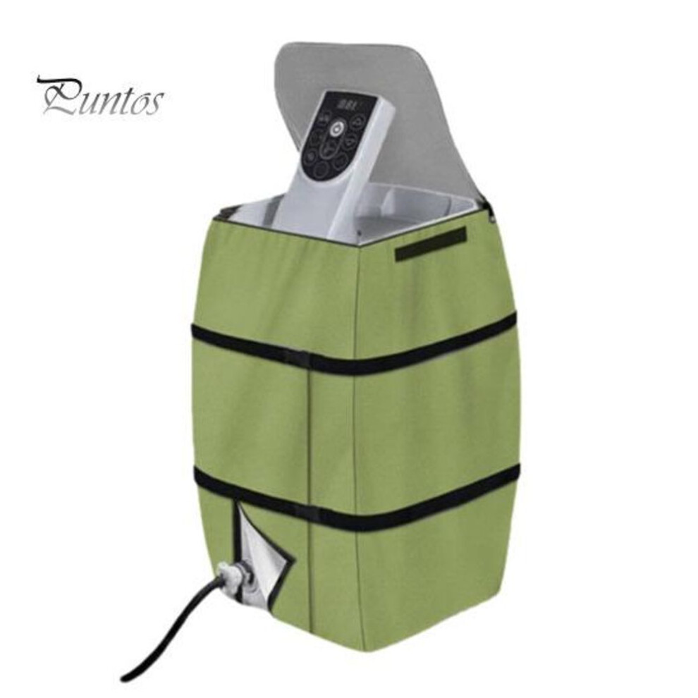 (green) Hot Tub Spa Heater Pump Cover Inflatable Hot Tub Insulated Pump Cover With Zipper Opening And Transparent Pvc Top Window For Most Spa Heater Pumps