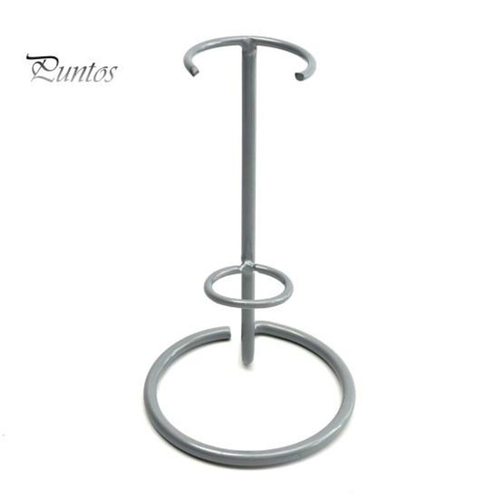 (silver, A) 5 Pcs Crystal Wand Display Stand Metal Crystal Pillar Holder Tabletop Display Stand For Gemstones Rocks Minerals