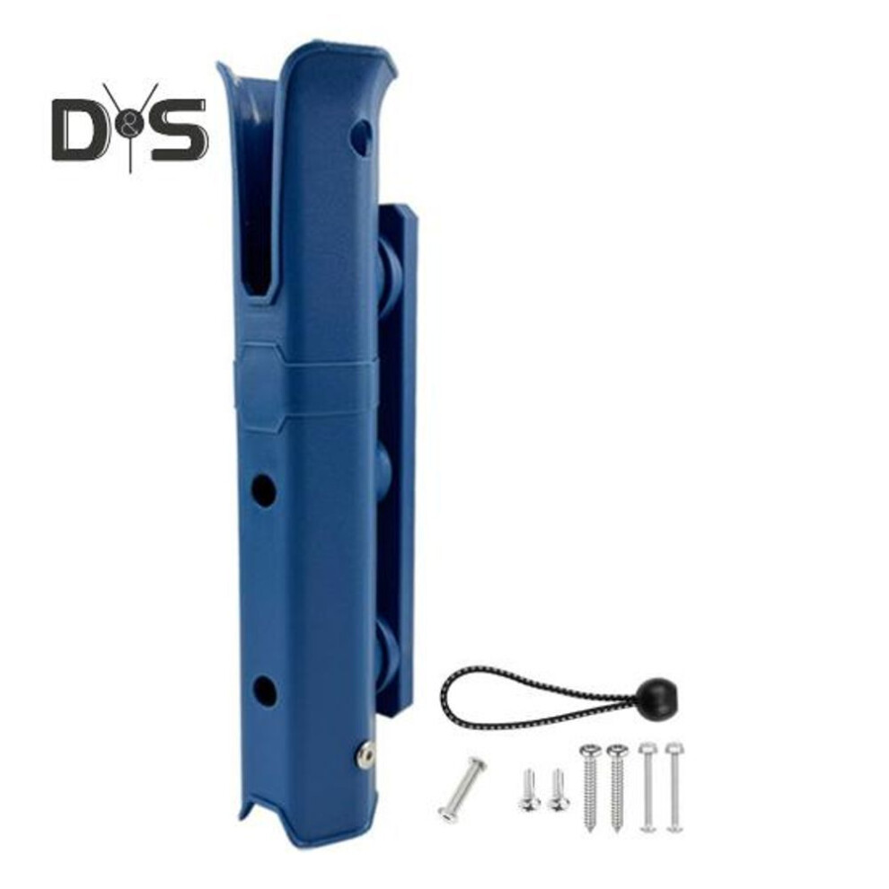 (blue) Fishing Rod Holder With Elastic Rope Screw Adjustable Heavy Duty Fishing Chair Kayak Bicycle Beach Car Fishing Pole Mount Fishing Accessories