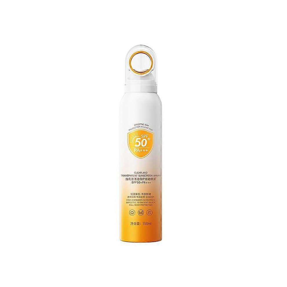 (1pcs) Sunscreen Spray SPF 50, 360 Mist, Broad-Spectrum UVA/UVB Protection, Lightweight & Non-Greasy, Travel Size Sunscreen Spray for Face & Body, Wat