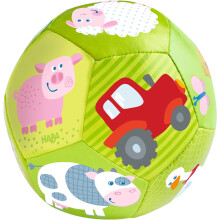 HABA 4,5"" Babyball Auf dem Bauernhof , beliebter Bauchspielball zum Anregen des Krabbelns und der Grobmotorik f r Babys ab 6 Monaten