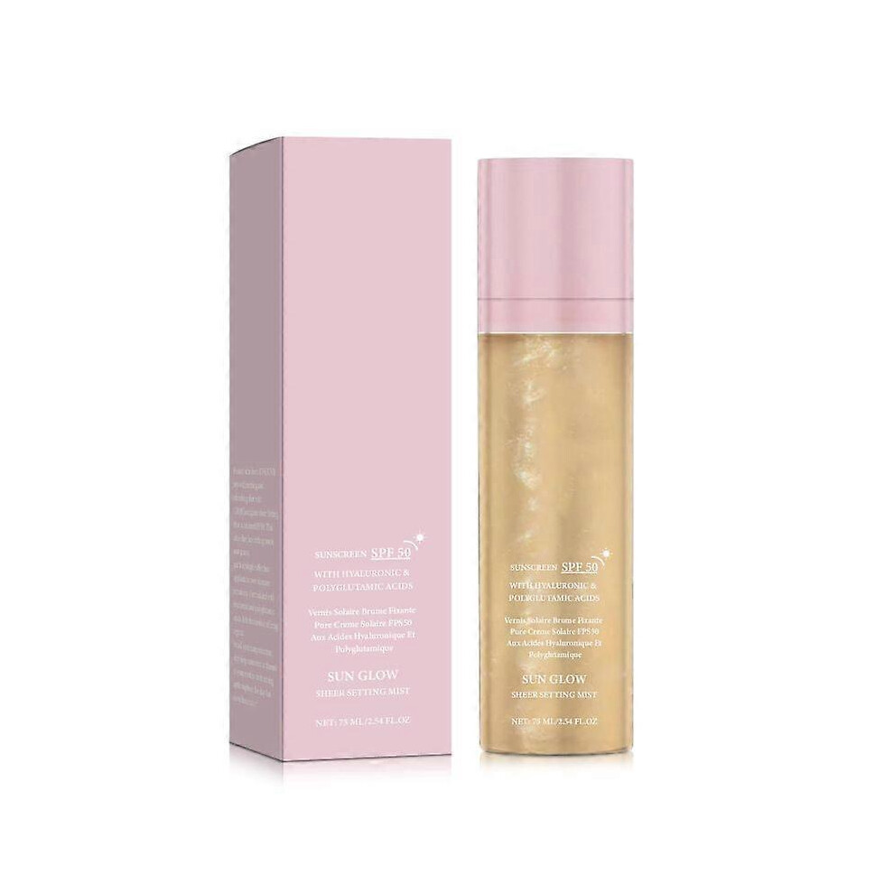 (3pcs) Sunscreen SPF 50, Broad Spectrum Shimmering Body Oil Mist, Hydrating Makeup-Friendly Glow Spray, Non-Greasy & Fast-Absorbing for Face & Body