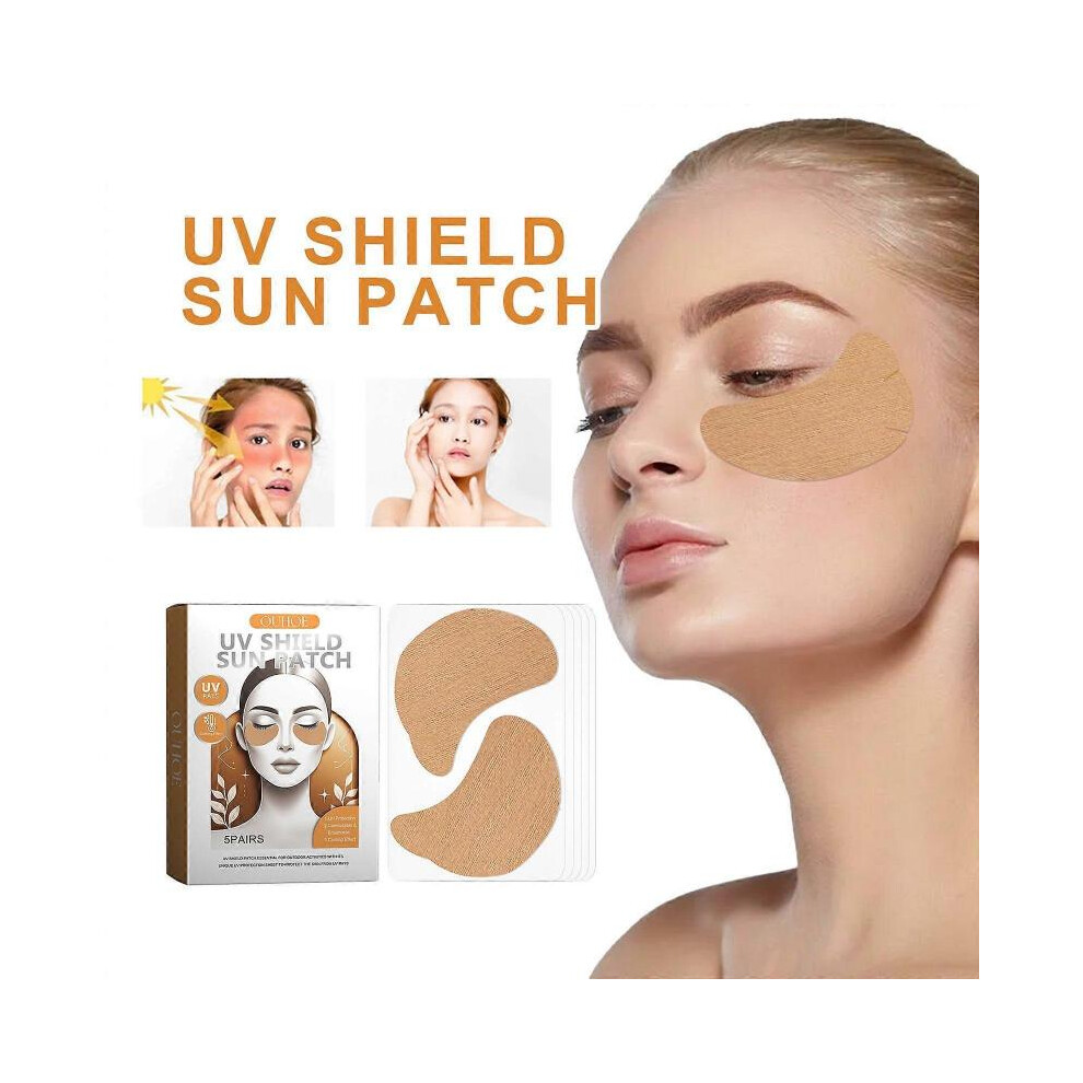 (2PCS) Sun Protection Under Eye Patches, Sun Protection Against Sun, UV Face Sun Protection, Face Patches for Running, Hiking, Fishing, Sun Protection