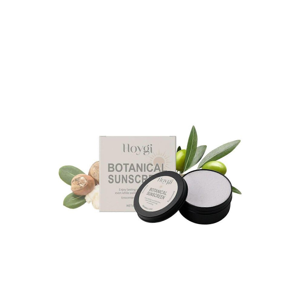 (1PC) Botanical Sunscreen, Tallow Sunscreen with Beeswax, Tallow Balm Instant Sun Protection, Face Moisturiser, Sweat & Water Resistant - Unscented &