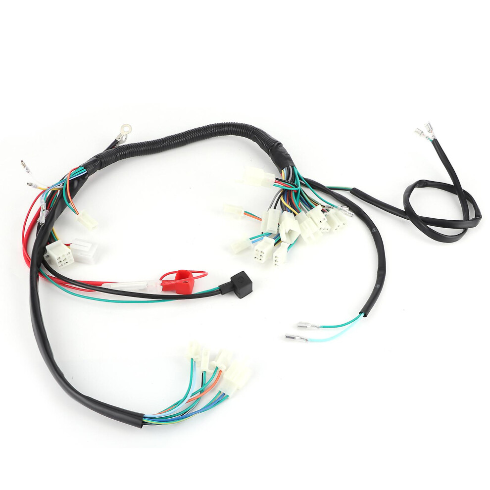 (As Show, One Size) Engine Start Wire Wiring Harness Loom For 50Cc 110Cc 125Cc Pit Quad Dirt Bike Atv 4909775717419