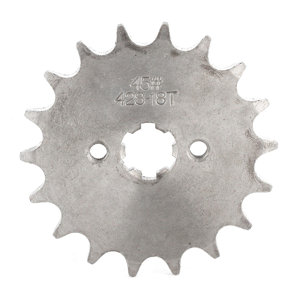 (As Show, One Size) 18 Teeth Front Sprocket Cog Parts Fit For Pit Pro Trail Dirt Bike 110Cc 125Cc 140Cc 428 Chain 4909775716870