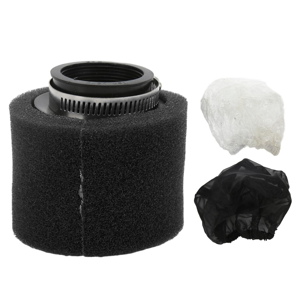 (As Show, One Size) 45Mm/1.8In Air Filter Sponge Cleaner Intake Filtering System Kit For Motorcycle Atv 50200Ccblack 4909775717112