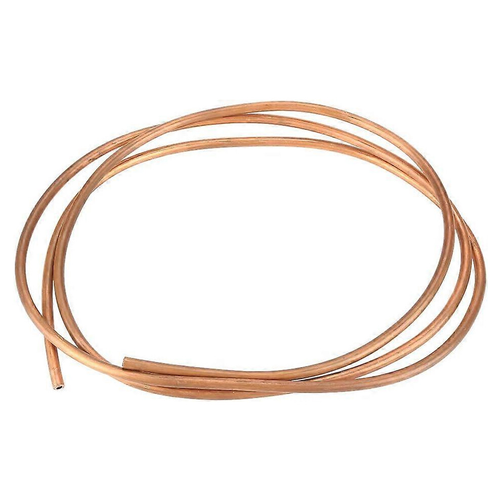 (As Show, One Size) 2M T2 Soft Copper Pipe Copper Tube For Refrigeration Piping Od 6Mm Id 4Mm Thickness 1Mm For Refrigeration (Od 6Mm, Id 4Mm) 4909775521825