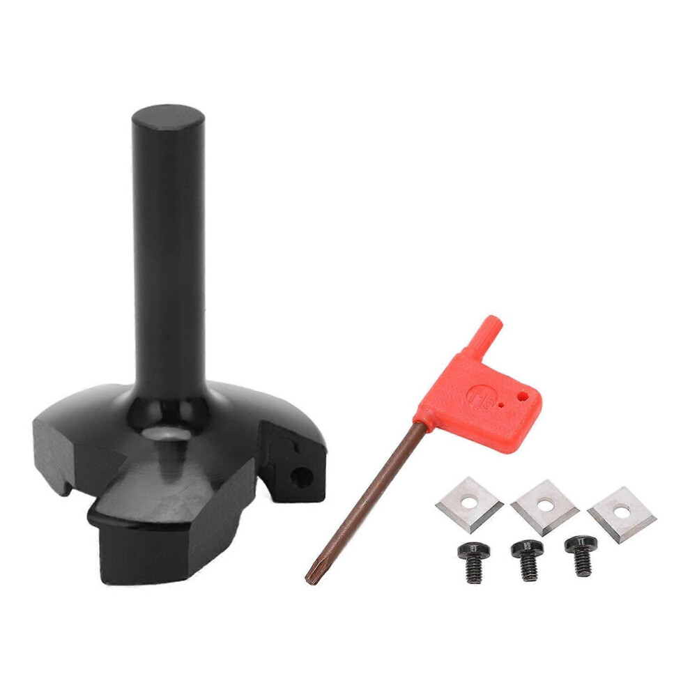 (As Show, One Size) Black Spoilboard Surfacing Router Bit Cemented Carbide T Shape Router Bit Replacement For Woodworkin 6909775651759