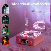 (As show, One size) Retro Record Player Bluetooth Audio High Quality Wireless Small Speaker Portable Subwoofer-C12