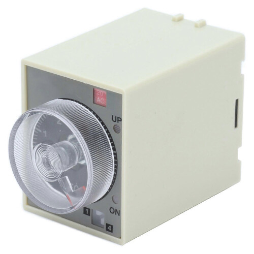 (As show, One size) BERM Time Relay Adjustable Power On Timer Delay Accessory Replacement Part ST3PAA(AC220V )