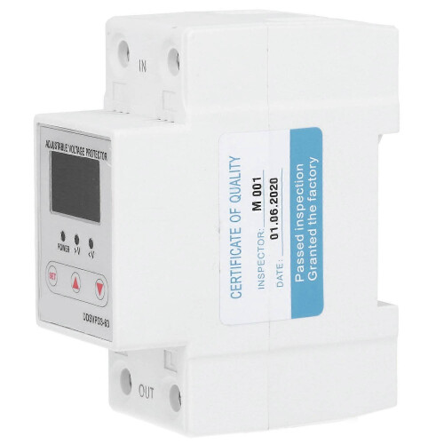 (As show, One size) DDSVPD363 Adjustable SelfRecovery Automatic Reset Voltage Protection Device 220V(63A )