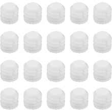 (As show, One size) 100pcs Hinge Expansion Dowels M4x8mm Plastic Expansion Dowels 4mm White Hinge Dowel Inserts Accessories for Cabinet 8.8x8mm