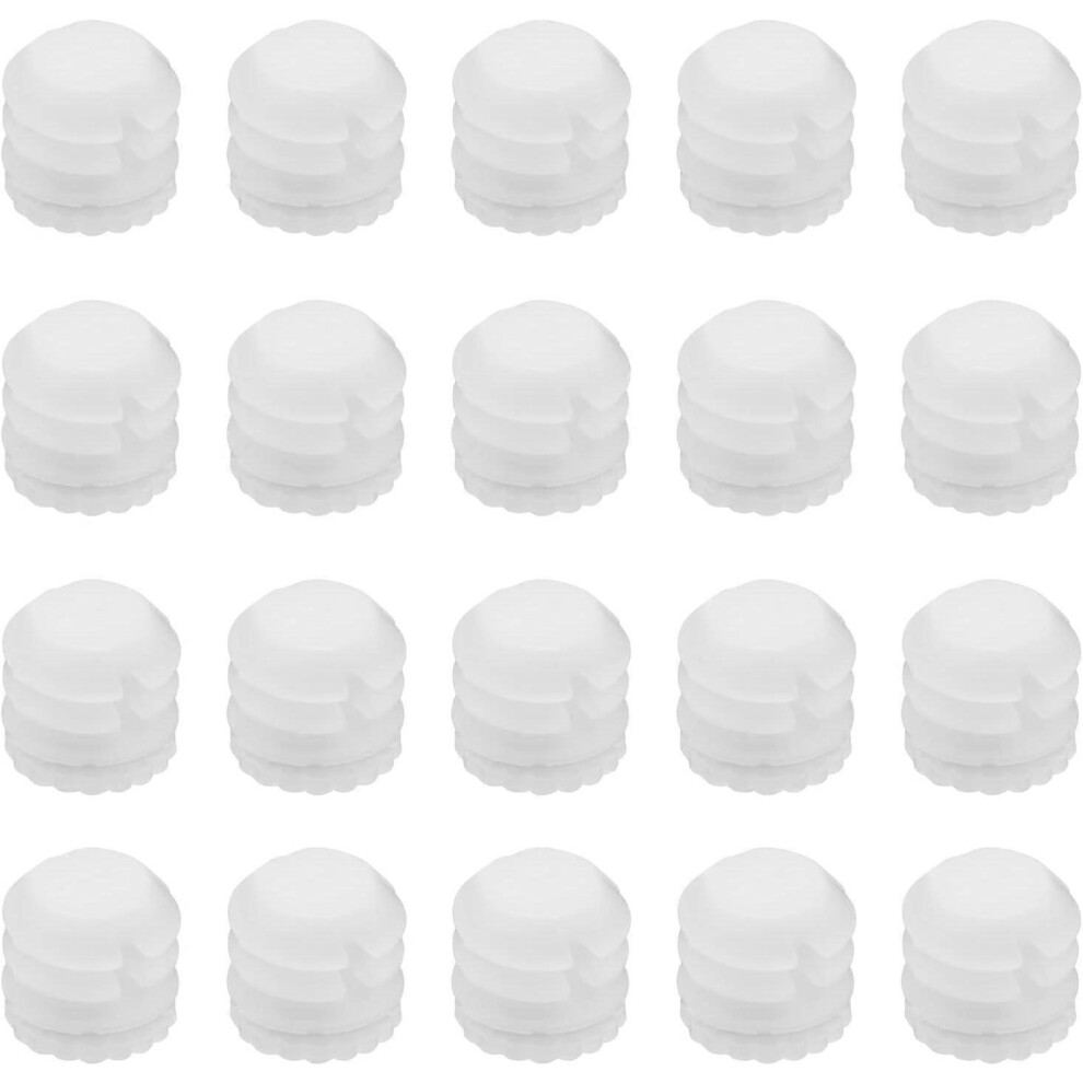 (As Show, One Size) 100Pcs Hinge Expansion Dowels M4x8mm Plastic Expansion Dowels 4Mm White Hinge Dowel Inserts Accessories For Cabinet 8.8X8mm 4909775520149