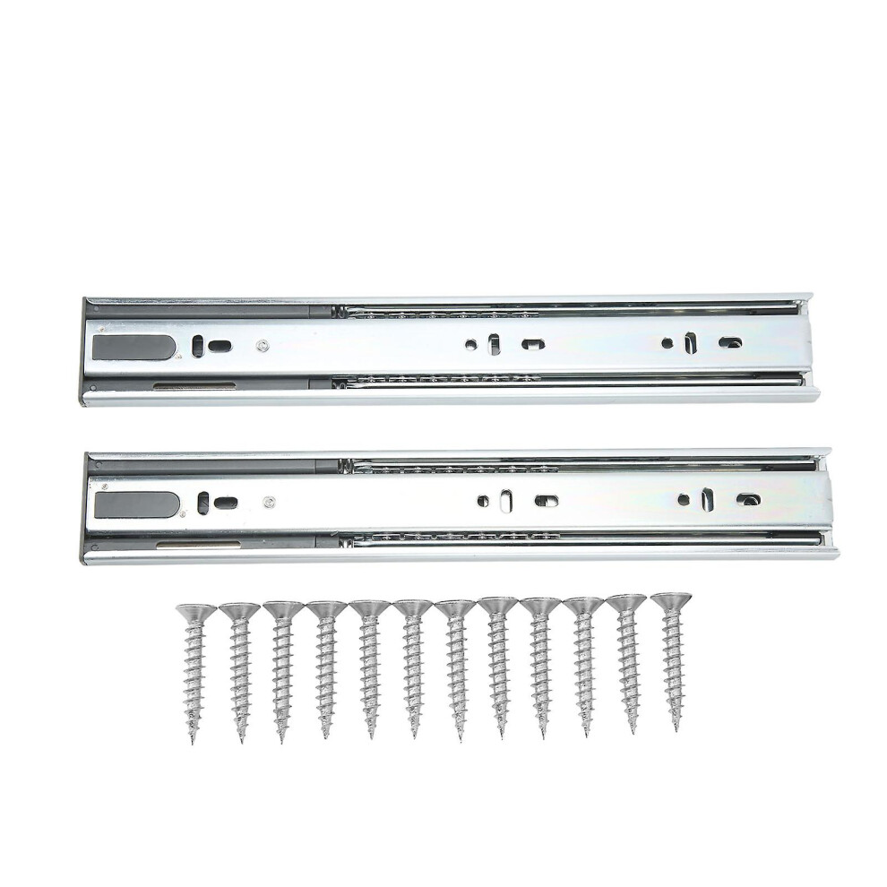 (As Show, One Size) 2 Pcs Drawer Slides 12In 30Kg Load Capacity Ball Bearing Cabinet Rails Tool For Rvs Yachts Home Use 4909775719741