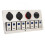 (As show, One size) Rocker Switch Panel 8 Gang 1224V 5 Pin Blue Light Toggle On Off Lights Control Switch Panel 2