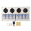(As show, One size) Rocker Switch Panel 8 Gang 1224V 5 Pin Blue Light Toggle On Off Lights Control Switch Panel 1