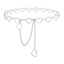 (As show, One size) Chain Belt Waist Chain for Dress Jeans Metal Link Chain Adjustable Alloy Chain Fashion Belt Chain