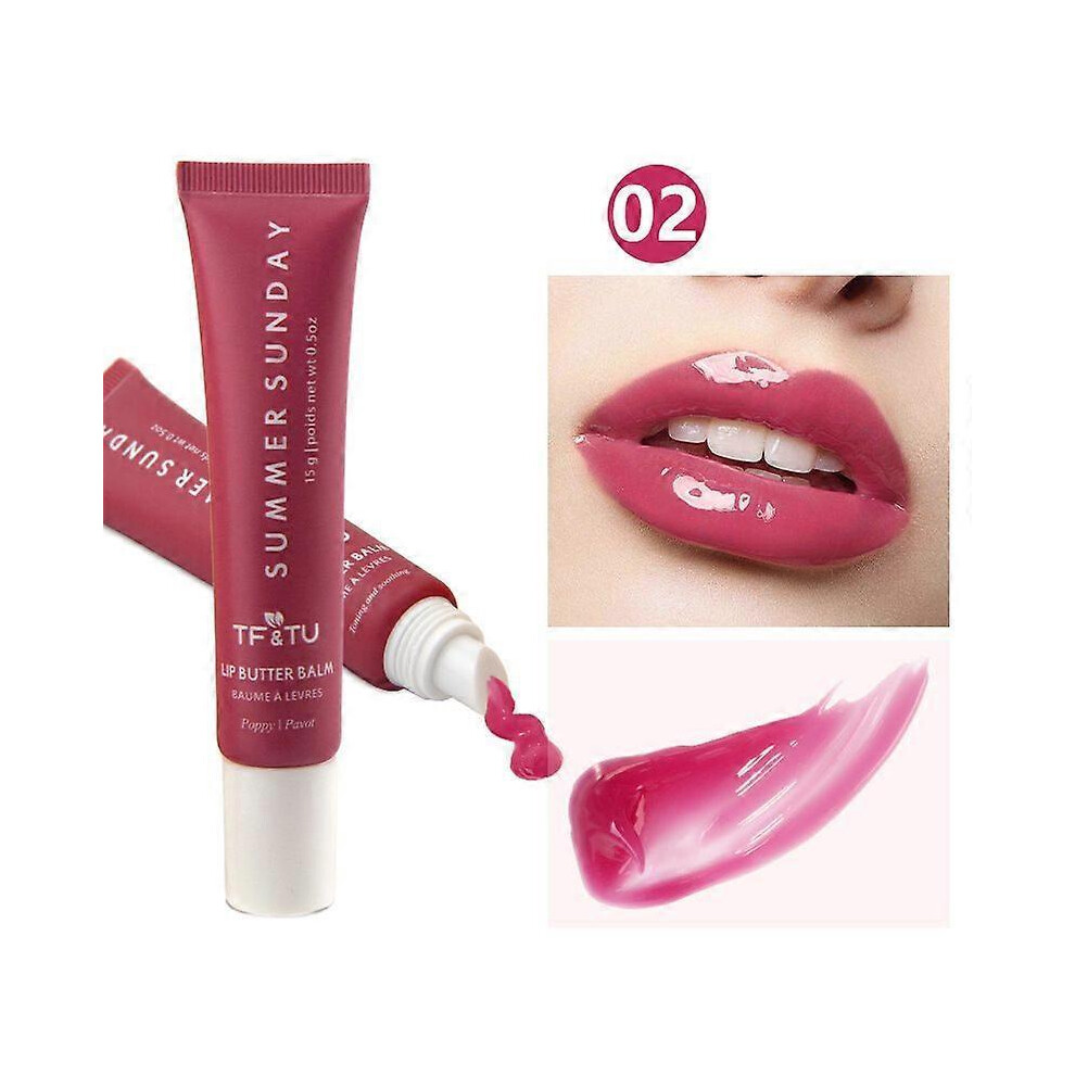 (k2) Tinted Lip Butter Balm - Glossy Moisturizing Mini Lip Balm for High Shiny Finish - Shine & Hydration - Softening & Soothing Peptide Lip Care