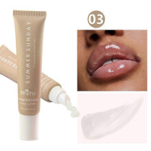 (k3) Tinted Lip Butter Balm - Glossy Moisturizing Mini Lip Balm for High Shiny Finish - Shine & Hydration - Softening & Soothing Peptide Lip Care