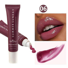 (k6) Tinted Lip Butter Balm - Glossy Moisturizing Mini Lip Balm for High Shiny Finish - Shine & Hydration - Softening & Soothing Peptide Lip Care