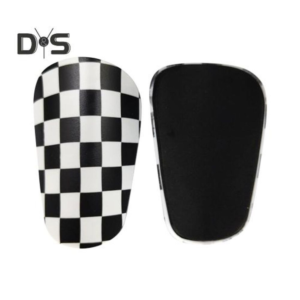 (black white) 1 Pair Football Shin Guards Outdoor Sports Leg Protection Lightweight Eva Foam Padding Shin Pads Soccer Training Aid For Teens