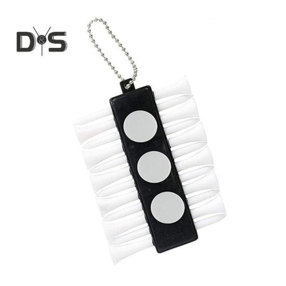 Golf Tee Holder Portable Hanging Golf Tee Carrier With 12 Tee Hole Golf Accessory Plastic Golf Tee Organizer