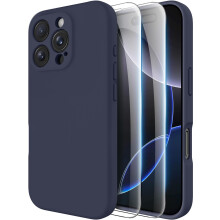 (Midnight Blue) Compatible with iPhone 16 Pro Max Case with 2 Pack Screen Protectors, Compatible with MagSafe, Shockproof Military-Grade Protection