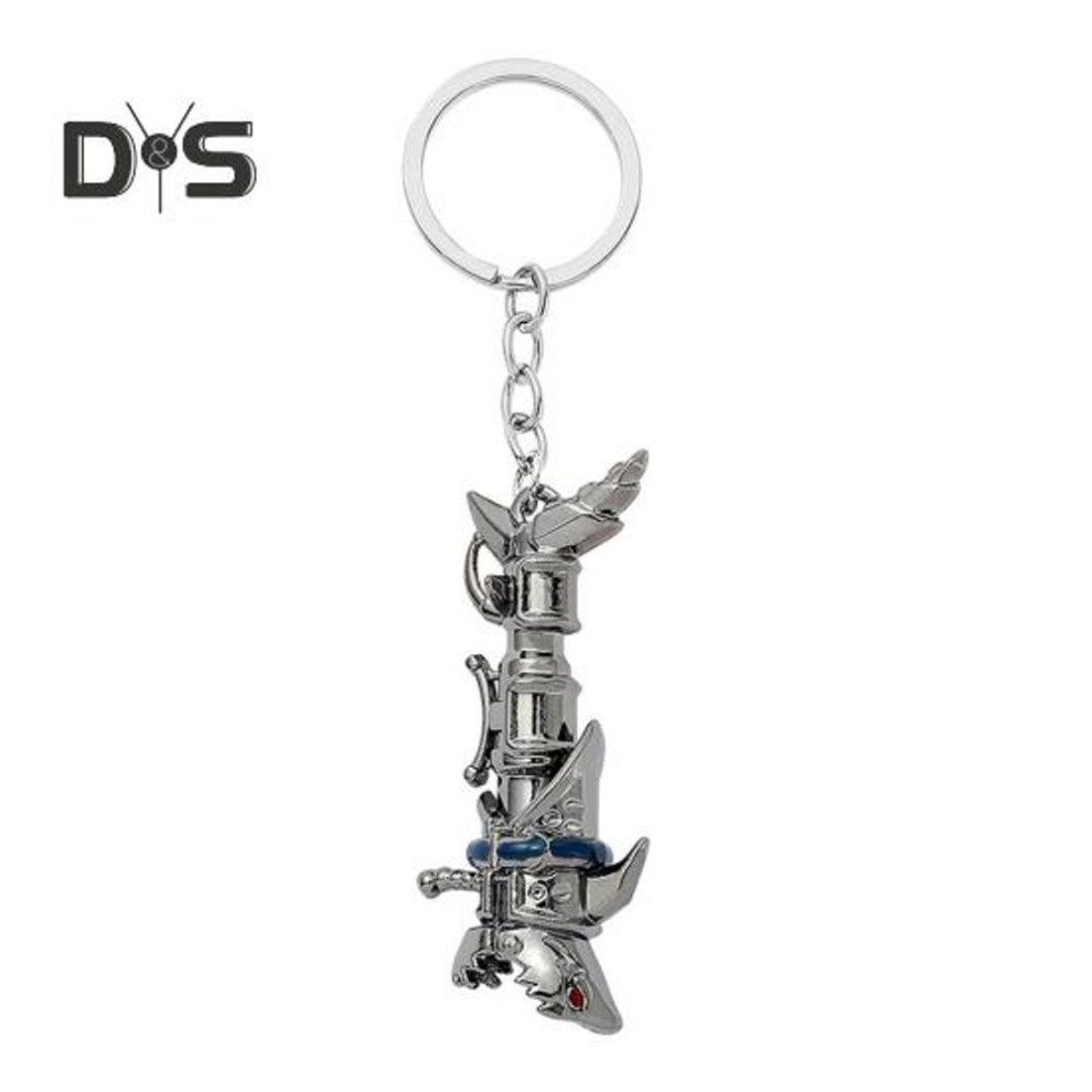 (Other, A) Zinc Alloy Necklace Metal Keyring Shark Cannon Pendant Keychain Collector Item Backpacks Bags Accessories
