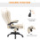 Homcom HOMCOM Heated Vibrating Massage Office Chair with Reclining Function, Beige 6
