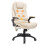 Homcom HOMCOM Heated Vibrating Massage Office Chair with Reclining Function, Beige 2