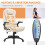 Homcom HOMCOM Heated Vibrating Massage Office Chair with Reclining Function, Beige 4